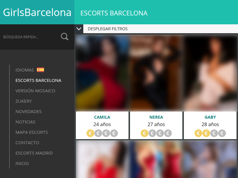 Escorts Barcelona catalogue