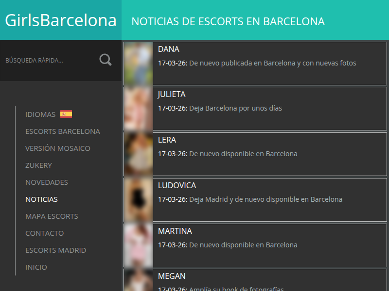Escorts Barcelona News